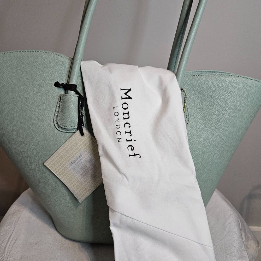 Aimee Kestenberg Mint Leather Tote Bag - Picture 8 of 10